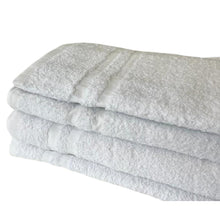 Load image into Gallery viewer, 86/14 Blended White Platinum Ring Spun Face Cloth 12x12" 1lb (50 dozen/600 pieces)